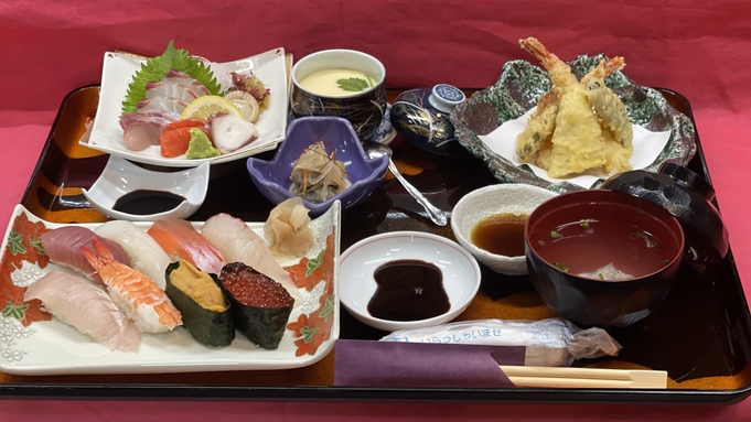 【お店で味わう地元の美味しいお寿司♪】ホテルから徒歩4分！すし秀の会席付プラン